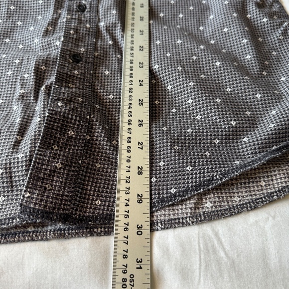 Wrangler X-Long Tails Mens Long Sleeve Western Dress Shirt Long Sleeve Gray/Blk - Picture 11 of 13